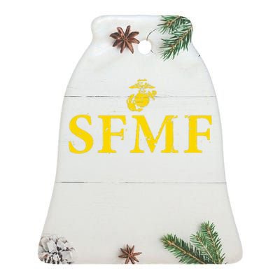 SFMF Semper Fi US Marines Ceramic Bell Ornament