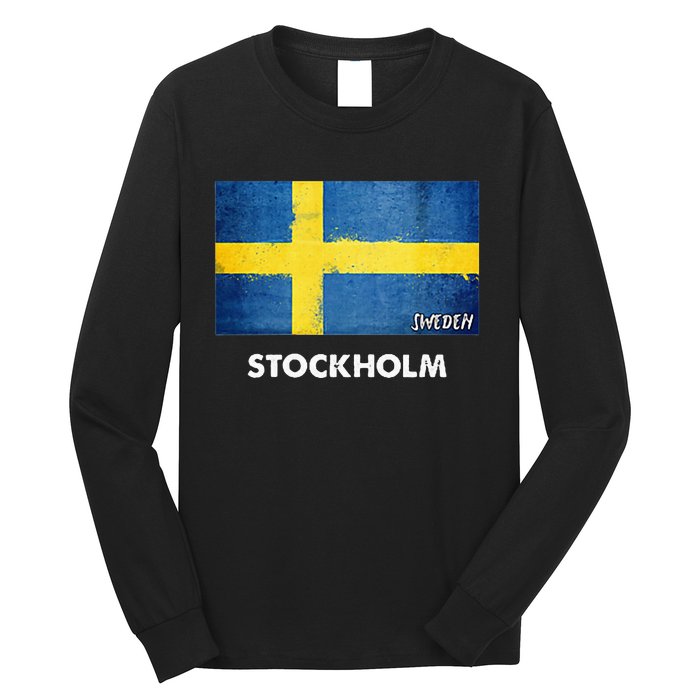 Stockholm Sweden Flag Stockholm Long Sleeve Shirt