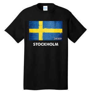 Stockholm Sweden Flag Stockholm Tall T-Shirt