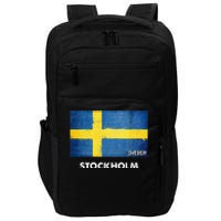 Stockholm Sweden Flag Stockholm Impact Tech Backpack