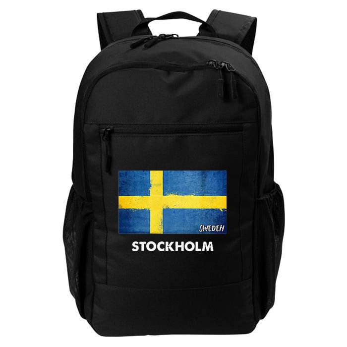 Stockholm Sweden Flag Stockholm Daily Commute Backpack