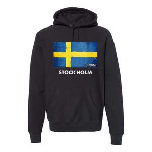 Stockholm Sweden Flag Stockholm Premium Hoodie