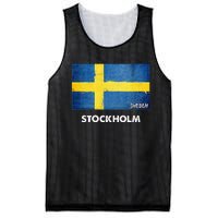 Stockholm Sweden Flag Stockholm Mesh Reversible Basketball Jersey Tank