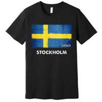 Stockholm Sweden Flag Stockholm Premium T-Shirt