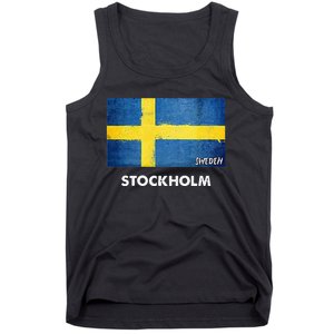 Stockholm Sweden Flag Stockholm Tank Top