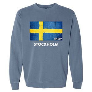 Stockholm Sweden Flag Stockholm Garment-Dyed Sweatshirt