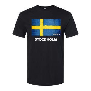 Stockholm Sweden Flag Stockholm Softstyle CVC T-Shirt