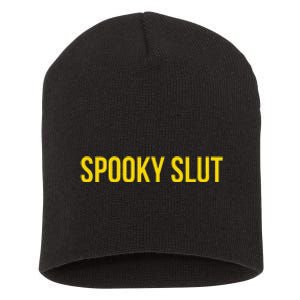 Spooky Slut Funny Halloween Short Acrylic Beanie