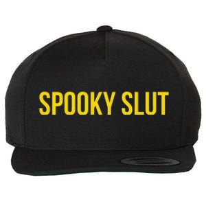 Spooky Slut Funny Halloween Wool Snapback Cap