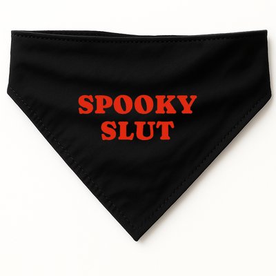 Spooky Slut Funny Halloween USA-Made Doggie Bandana