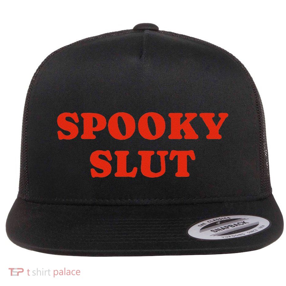 Spooky Slut Funny Halloween Flatbill Hat