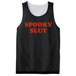 Spooky Slut Funny Halloween Mesh Reversible Basketball Jersey Tank