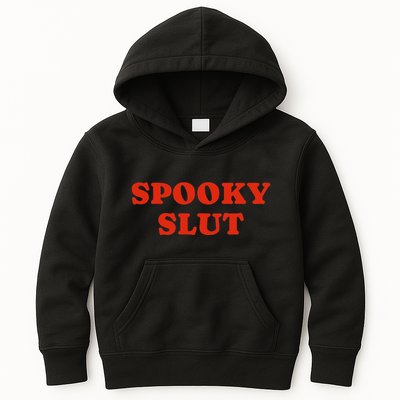 Spooky Slut Funny Halloween Kids Hoodie