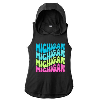 Show Support For Your State Ladies PosiCharge Tri-Blend Wicking Draft Hoodie Tank