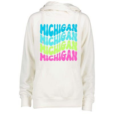 Show Support For Your State Womens Funnel Neck Pullover Hood