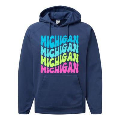 Show Support For Your State Performance Fleece Hoodie