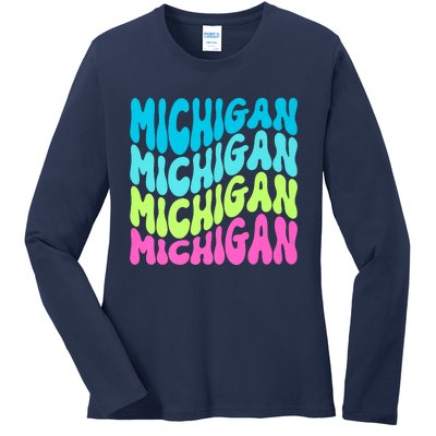 Show Support For Your State Ladies Long Sleeve Shirt