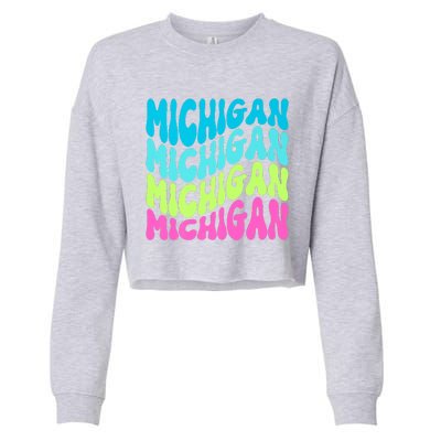 Show Support For Your State Cropped Pullover Crew