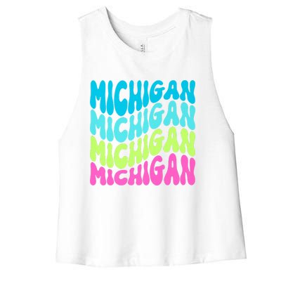 Show Support For Your State Women's Racerback Cropped Tank