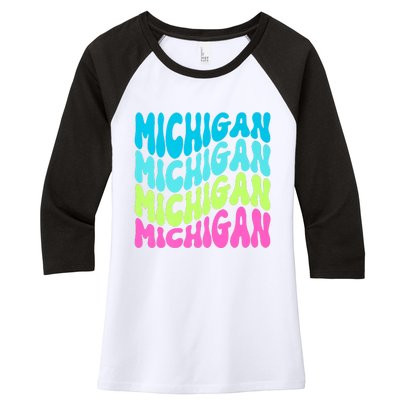 Show Support For Your State Women's Tri-Blend 3/4-Sleeve Raglan Shirt