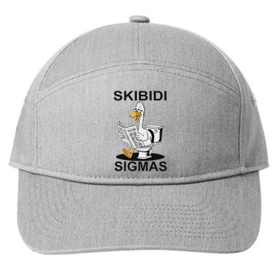 S.K.I.B.I.D.I Sigmas Funny Toilet Silly Goose S.K.I.B.I.D.I Meme 7-Panel Snapback Hat