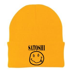 Satoshi Smile Face Knit Cap Winter Beanie