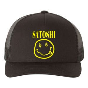 Satoshi Smile Face Yupoong Adult 5-Panel Trucker Hat