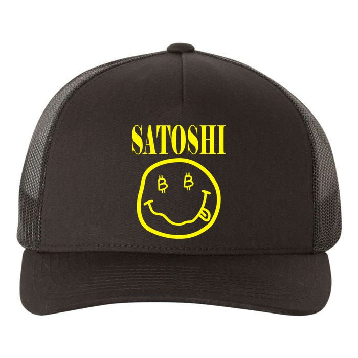 Satoshi Smile Face Yupoong Adult 5-Panel Trucker Hat