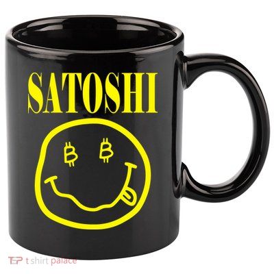 Satoshi Smile Face 11oz C Handle Ceramic Mug