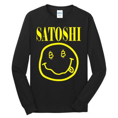 Satoshi Smile Face Tall Long Sleeve T-Shirt