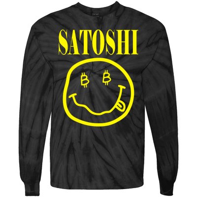 Satoshi Smile Face Tie-Dye Long Sleeve Shirt