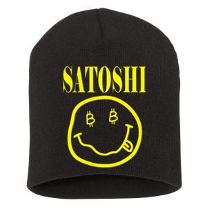 Satoshi Smile Face Short Acrylic Beanie