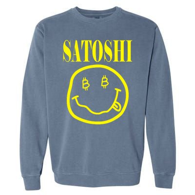 Satoshi Smile Face Garment-Dyed Sweatshirt