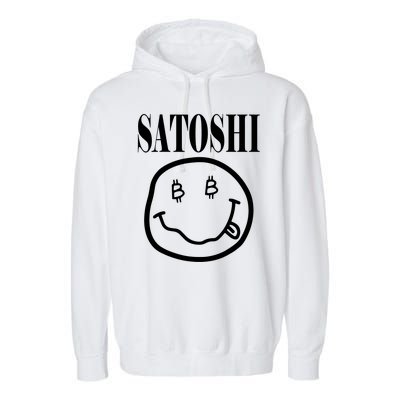 Satoshi Smile Face Garment-Dyed Fleece Hoodie