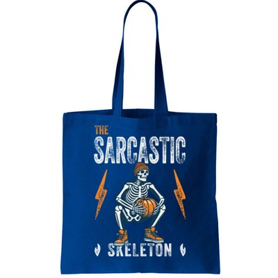 Sarcastic Skeleton Funny Halloween Matching Funny Gift Tote Bag