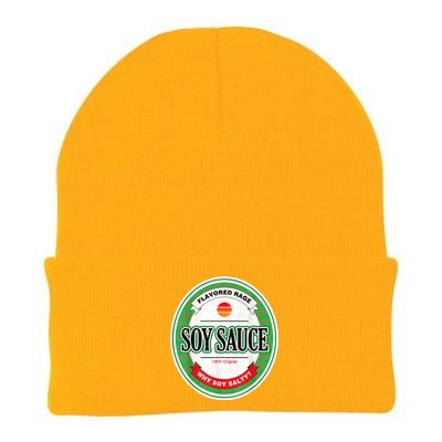 Soy Sauce Funny Costume Vegan Soy Sauce Funny Sushi Matching Group Halloween Cos Knit Cap Winter Beanie