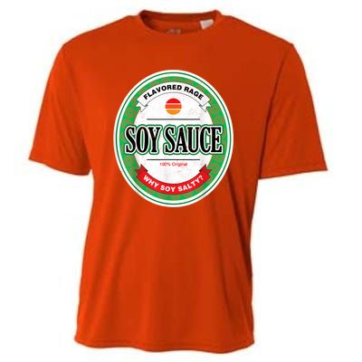 Soy Sauce Funny Costume Vegan Soy Sauce Funny Sushi Matching Group Halloween Cos Cooling Performance Crew T-Shirt