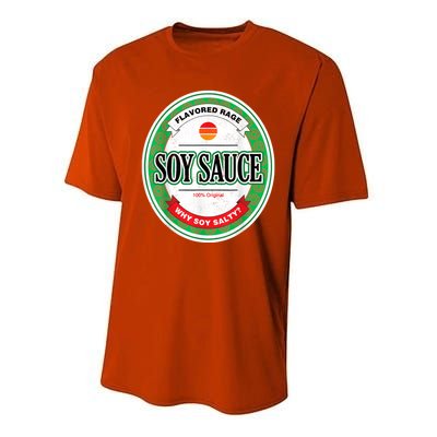 Soy Sauce Funny Costume Vegan Soy Sauce Funny Sushi Matching Group Halloween Cos Performance Sprint T-Shirt