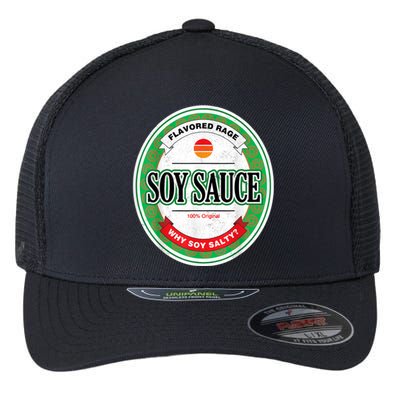 Soy Sauce Funny Costume Vegan Soy Sauce Funny Sushi Matching Group Halloween Cos Flexfit Unipanel Trucker Cap