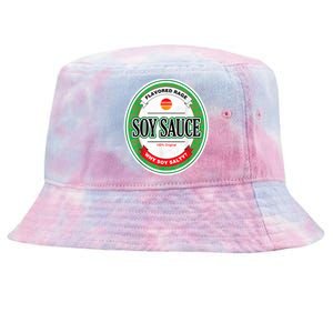 Soy Sauce Funny Costume Vegan Soy Sauce Funny Sushi Matching Group Halloween Cos Tie-Dyed Bucket Hat