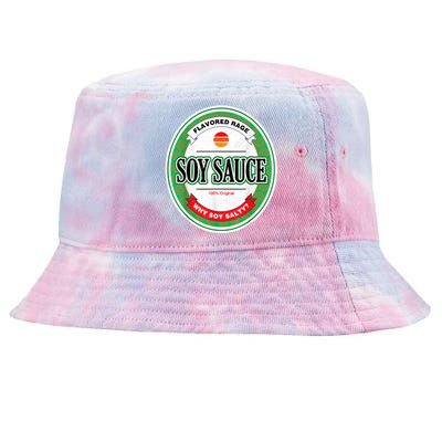 Soy Sauce Funny Costume Vegan Soy Sauce Funny Sushi Matching Group Halloween Cos Tie-Dyed Bucket Hat