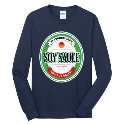 Soy Sauce Funny Costume Vegan Soy Sauce Funny Sushi Matching Group Halloween Cos Tall Long Sleeve T-Shirt