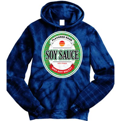 Soy Sauce Funny Costume Vegan Soy Sauce Funny Sushi Matching Group Halloween Cos Tie Dye Hoodie