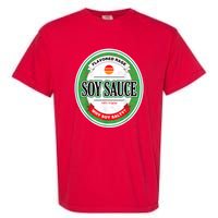 Soy Sauce Funny Costume Vegan Soy Sauce Funny Sushi Matching Group Halloween Cos Garment-Dyed Heavyweight T-Shirt