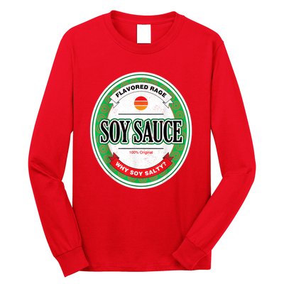 Soy Sauce Funny Costume Vegan Soy Sauce Funny Sushi Matching Group Halloween Cos Long Sleeve Shirt