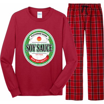 Soy Sauce Funny Costume Vegan Soy Sauce Funny Sushi Matching Group Halloween Cos Long Sleeve Pajama Set