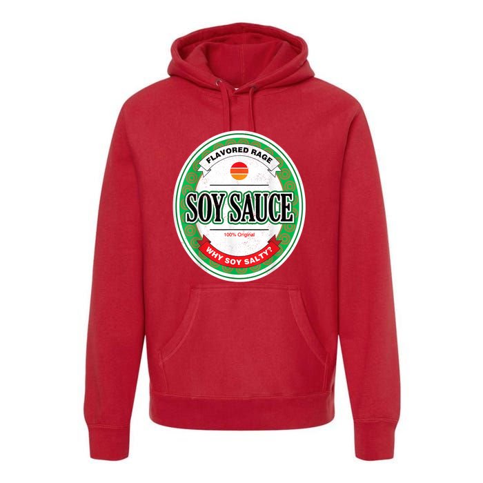 Soy Sauce Funny Costume Vegan Soy Sauce Funny Sushi Matching Group Halloween Cos Premium Hoodie