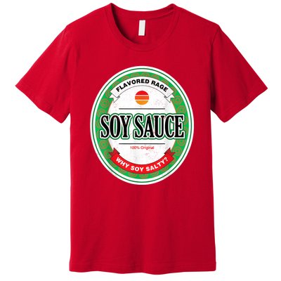 Soy Sauce Funny Costume Vegan Soy Sauce Funny Sushi Matching Group Halloween Cos Premium T-Shirt