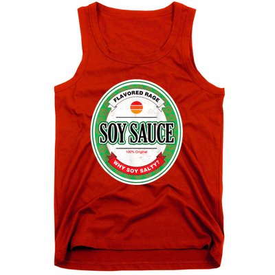 Soy Sauce Funny Costume Vegan Soy Sauce Funny Sushi Matching Group Halloween Cos Tank Top