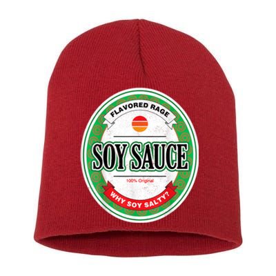 Soy Sauce Funny Costume Vegan Soy Sauce Funny Sushi Matching Group Halloween Cos Short Acrylic Beanie